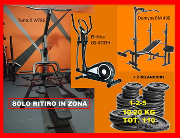 PalestraTunturi WT85+DomyosBM490+ellittic+110kpesi