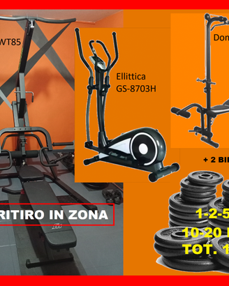 PalestraTunturi WT85+DomyosBM490+ellittic+110kpesi