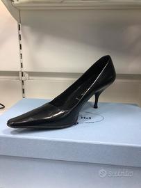 Tacchi PRADA in vero cuoio - Made in Italy 37