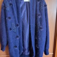 Cardigan aperto viola