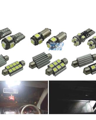 KIT 12 LAMPADE LED INTERNE PER VOLKSWAGEN VW POLO 