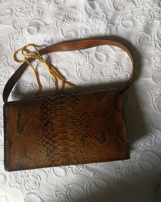 Borsetta vintage vero pitone