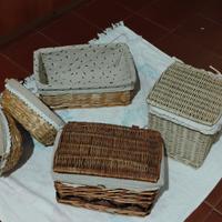 Cestini in vimini 