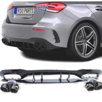 DIFFUSORE MERCEDES CLASSE A W177 18- A45 AMG NERO 