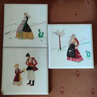 3 piastrelle ceramica VEGGIA Sardegna