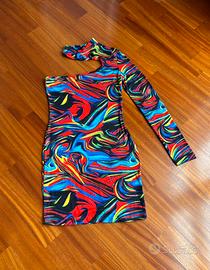 Vestito multicolor nuovo xs