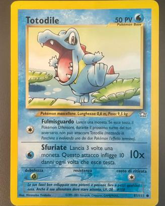 Totodile n. 81 mazzo Neo Genesis