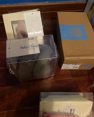 unico lotto diverse Scarpette neonato varie misure