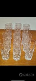 Set 12 bicchieri alti Tumbler in cristallo