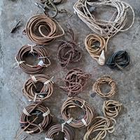 cavo elettrico da collezione, in tela