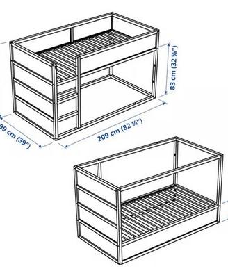 Kura Ikea letto soppalco 