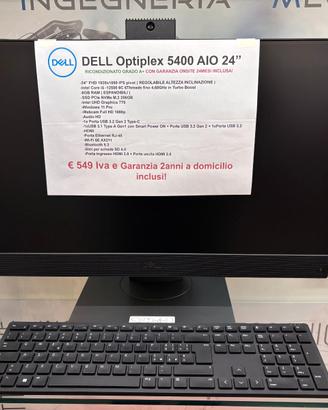 Dell Optiplex 5400 AIO Intel i5-12500 Win 11 Pro
