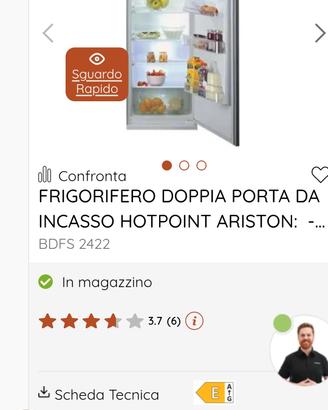 frigorifero Ariston Hotpoint da incasso