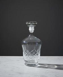 Bottiglia decanter in cristallo molato