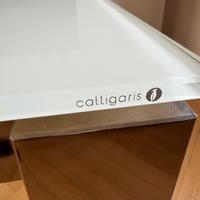Tavolo marca Calligaris in vetro temperato bianco
