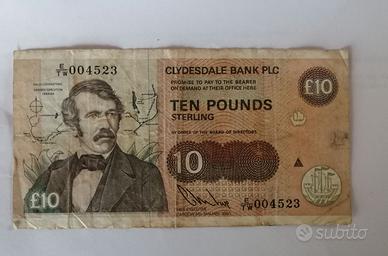 10 sterline/ pounds scozzesi