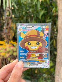 Pokémon carta Pikachu Custom One piece Luffy
