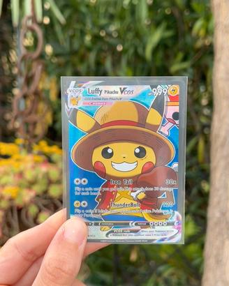 Pokémon carta Pikachu Custom One piece Luffy
