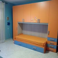 Letto contenitore con rete 
