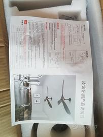 ventilatore da soffitto con luce integrata, nuovo.