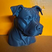Busto pitbull 18cm