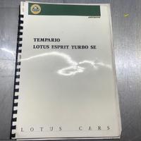 LOTUS ESPRIT TURBO SE MANUALE TEMPORANEO RIPARAZIO