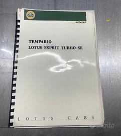 LOTUS ESPRIT TURBO SE MANUALE TEMPORANEO RIPARAZIO