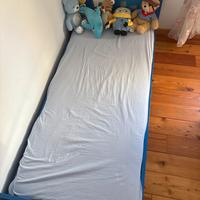 Lettino montessori letto Ikea Kritter blu