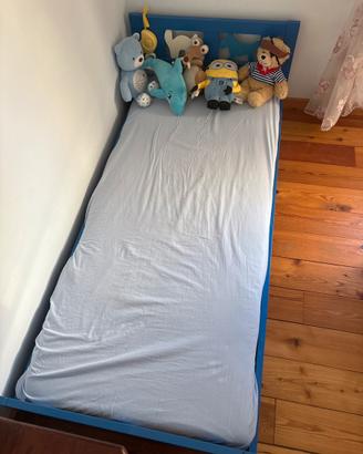 Lettino montessori letto Ikea Kritter blu