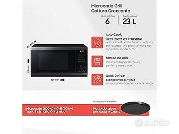Forno a microonde Samsung MG23DG4524CGE1 con Grill