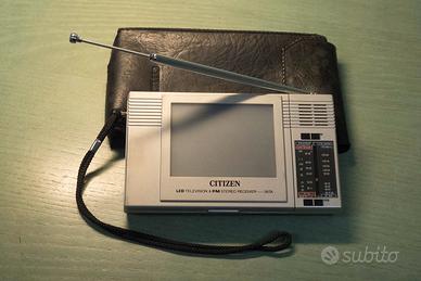 mini TV LCD + RADIO FM stereo vintage 1979