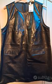 Abito similpelle nero H&M