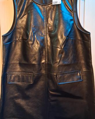 Abito similpelle nero H&M