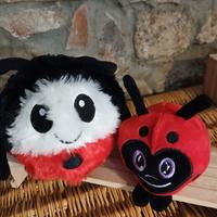 Set 2 peluche coccinella 