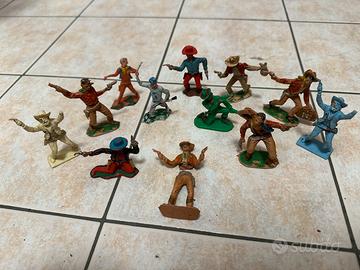 Lotto soldatini cowboy anni 60/70 Dulcop