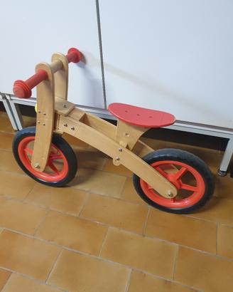 bici in legno per bambini 