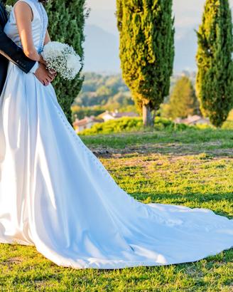 Abito da sposa in raso
