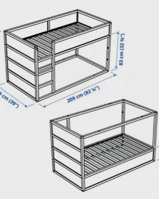  lettino soppalcato Ikea