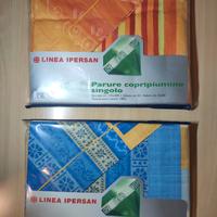 2x Completi copripiumino SINGOLO ipersan, nuovi