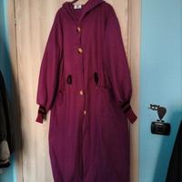 cappotto lungo taglia unica colore ciclamino 