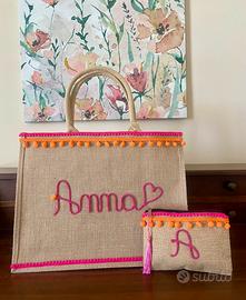 Borsa mare personalizzata con nome