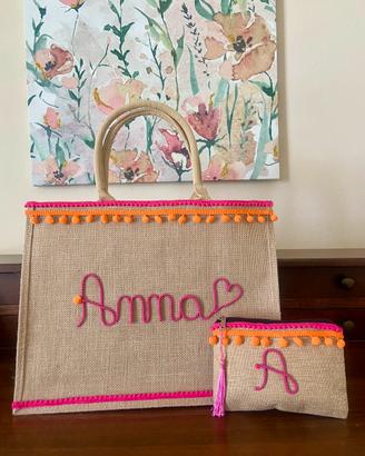 Borsa mare personalizzata con nome