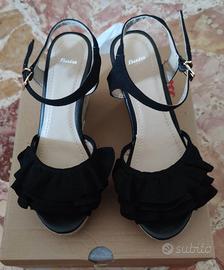 Scarpe Sandali Estivi Donna con Zeppa numero 38