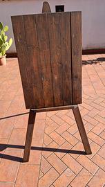 treppiede in legno castagno 
