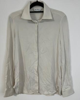 Camicia seta max mara bianca s/m