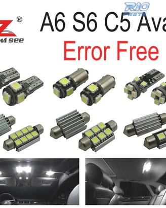 KIT 26 LAMPADE LED INTERNE PER AUDI A6 S6 C5 AVANT