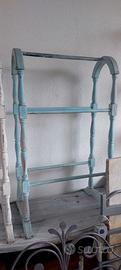 porta asciugamani in legno shabby chic 