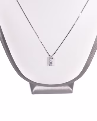 Collana trilogy con diamanti