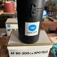 Obiettivi Minolta 28-70/2.8 e 80-200/2.8