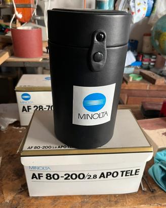 Obiettivi Minolta 28-70/2.8 e 80-200/2.8